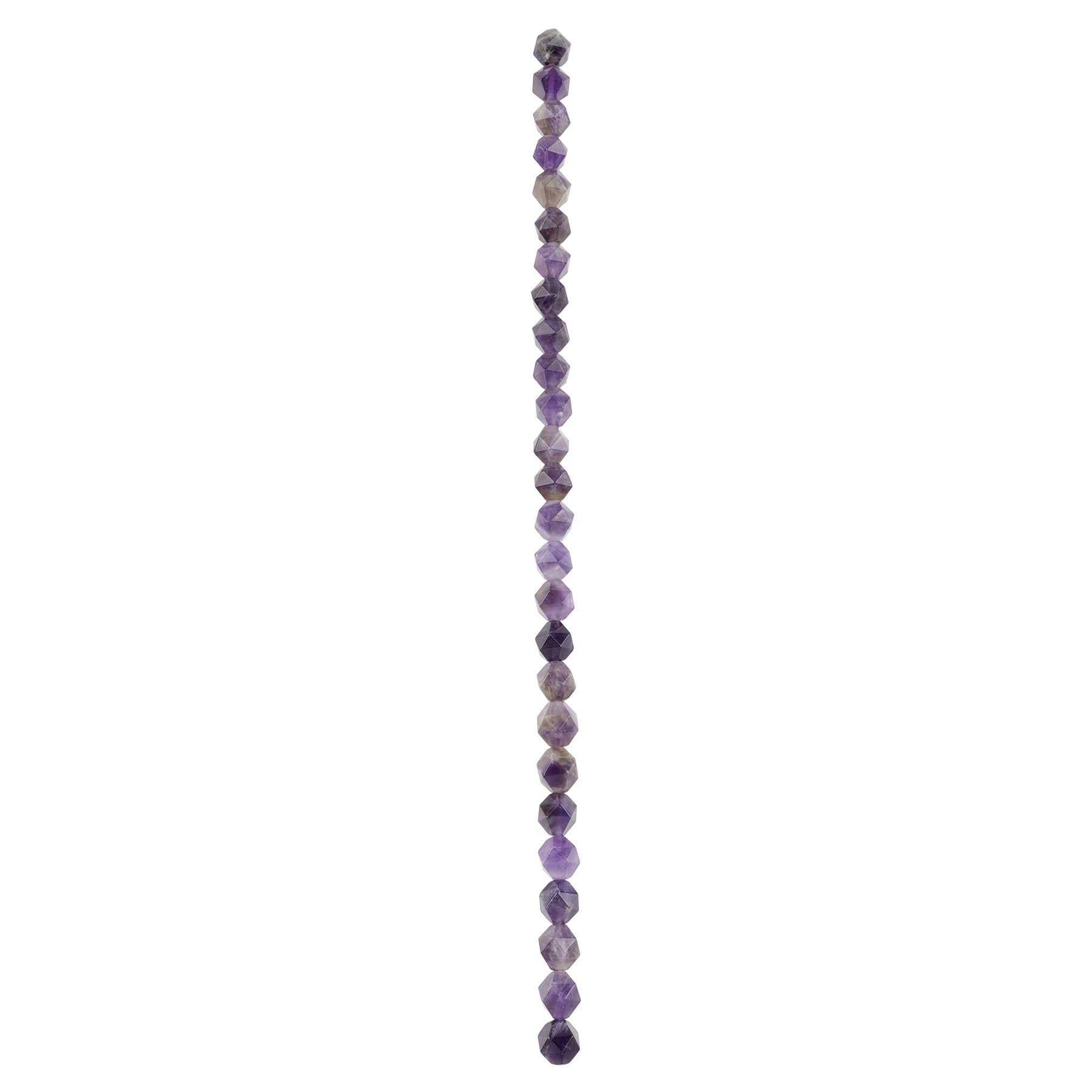 slide 3 of 3, Amethyst Faceted Star Cut Beads, 10mm By Bead Landing, 10mm