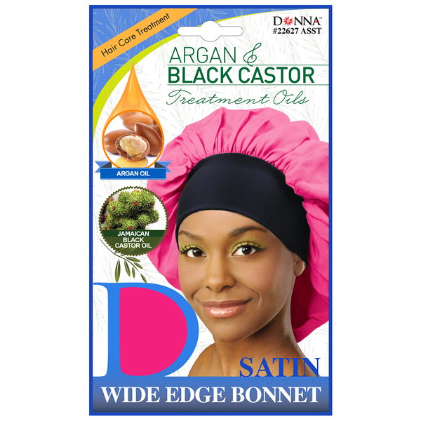 slide 1 of 1, Donna Premium Collection Assorted Wide Edge Satin Bonnet 1 ea, 1 ct