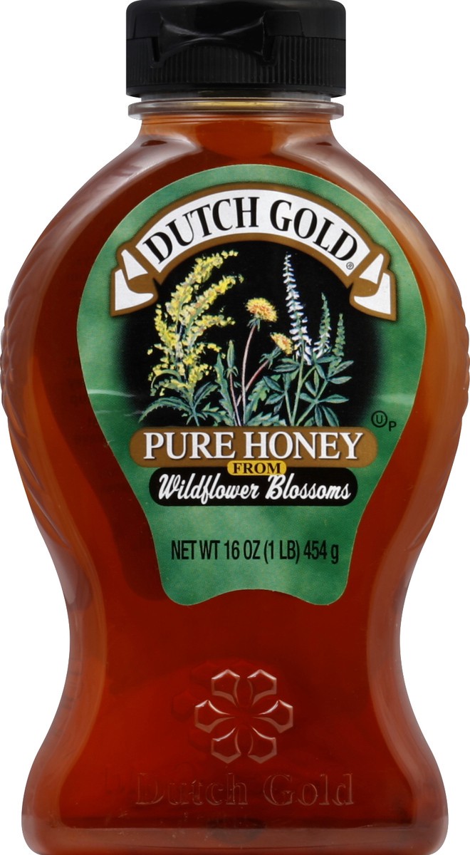 slide 2 of 2, Dutch Gold Honey, Pure, from Wildflower Blossoms, 16 oz