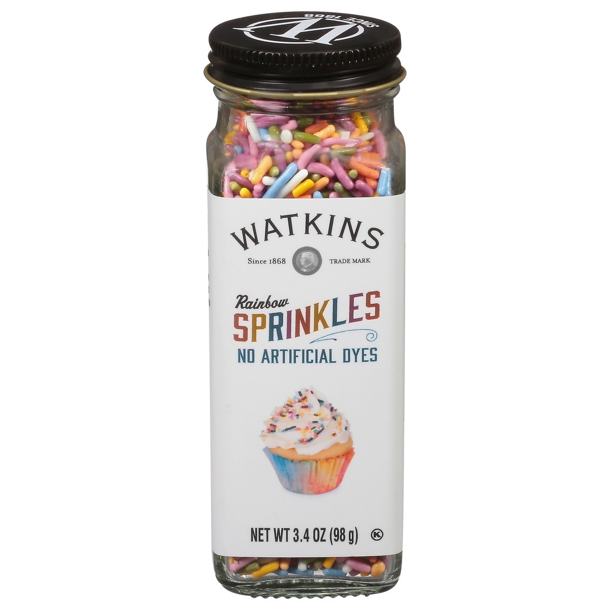 slide 1 of 1, Watkins Rainbow Sprinkles, 3.4 oz