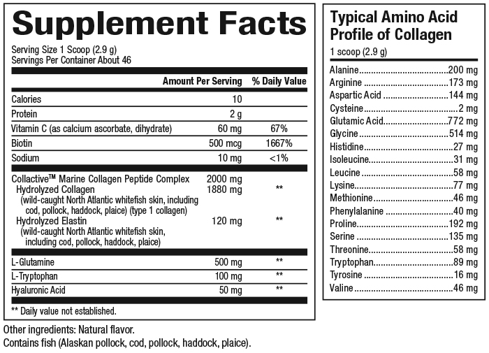 slide 2 of 2, Total Body Collagen Total Body Marine Collagen™️ Bioactive Peptides Powder, 4.8 oz