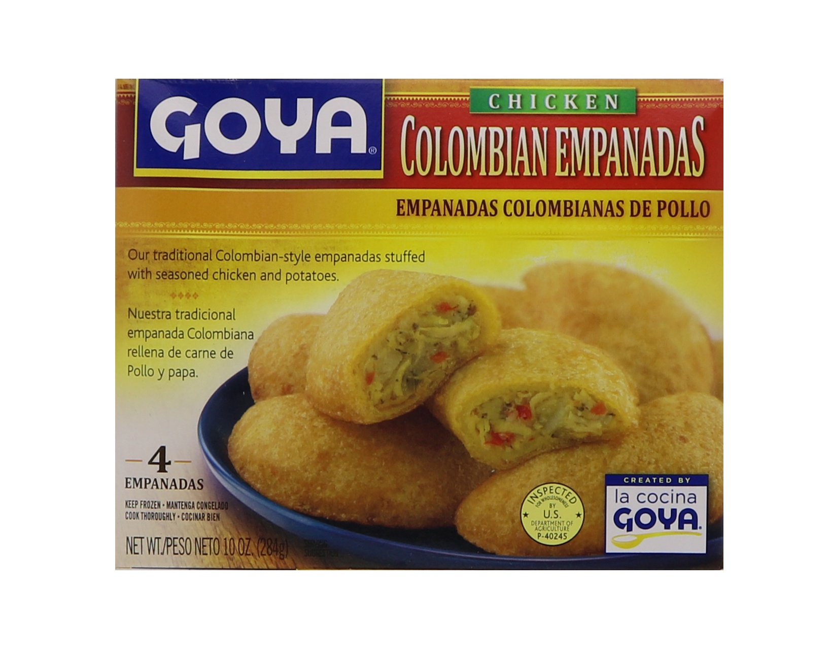 slide 1 of 1, Goya Colombian Chicken Empanadas, 10 oz