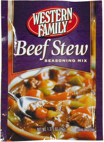 slide 1 of 1, Western Family Beef Stew Seasoning Mix, 1.375 oz