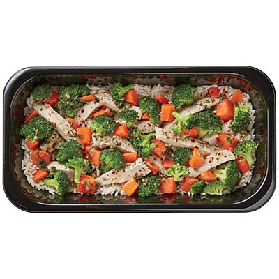 slide 1 of 1, H-E-B Meal Simple Chicken, Rice and Vegetables Family Size, 32 oz