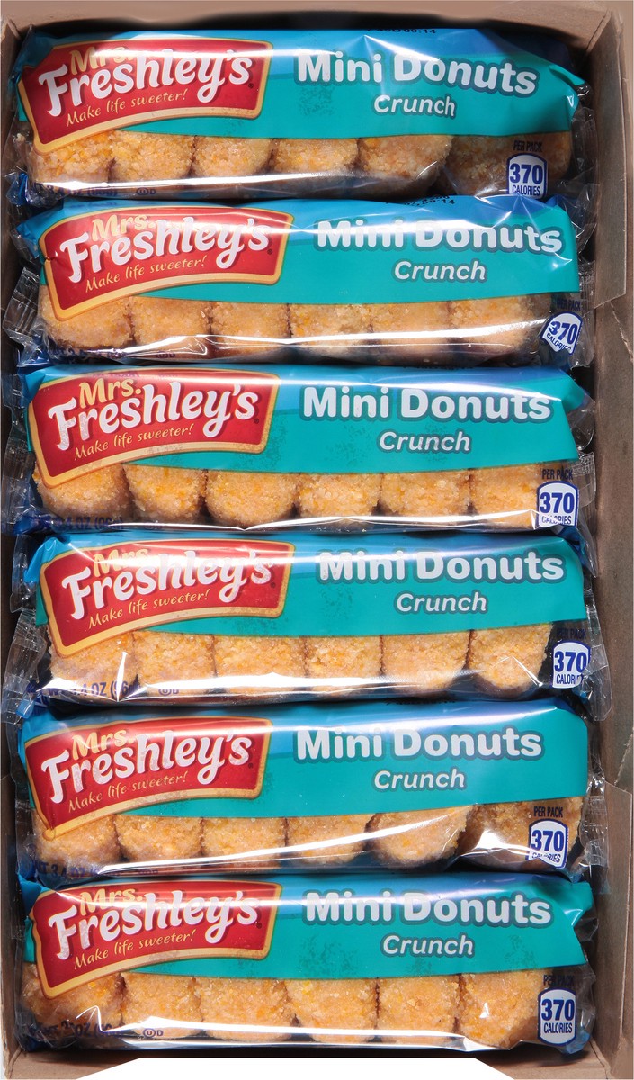 slide 3 of 12, Mrs. Freshley's Crunch Mini Donuts 1 ea, 3.4 oz