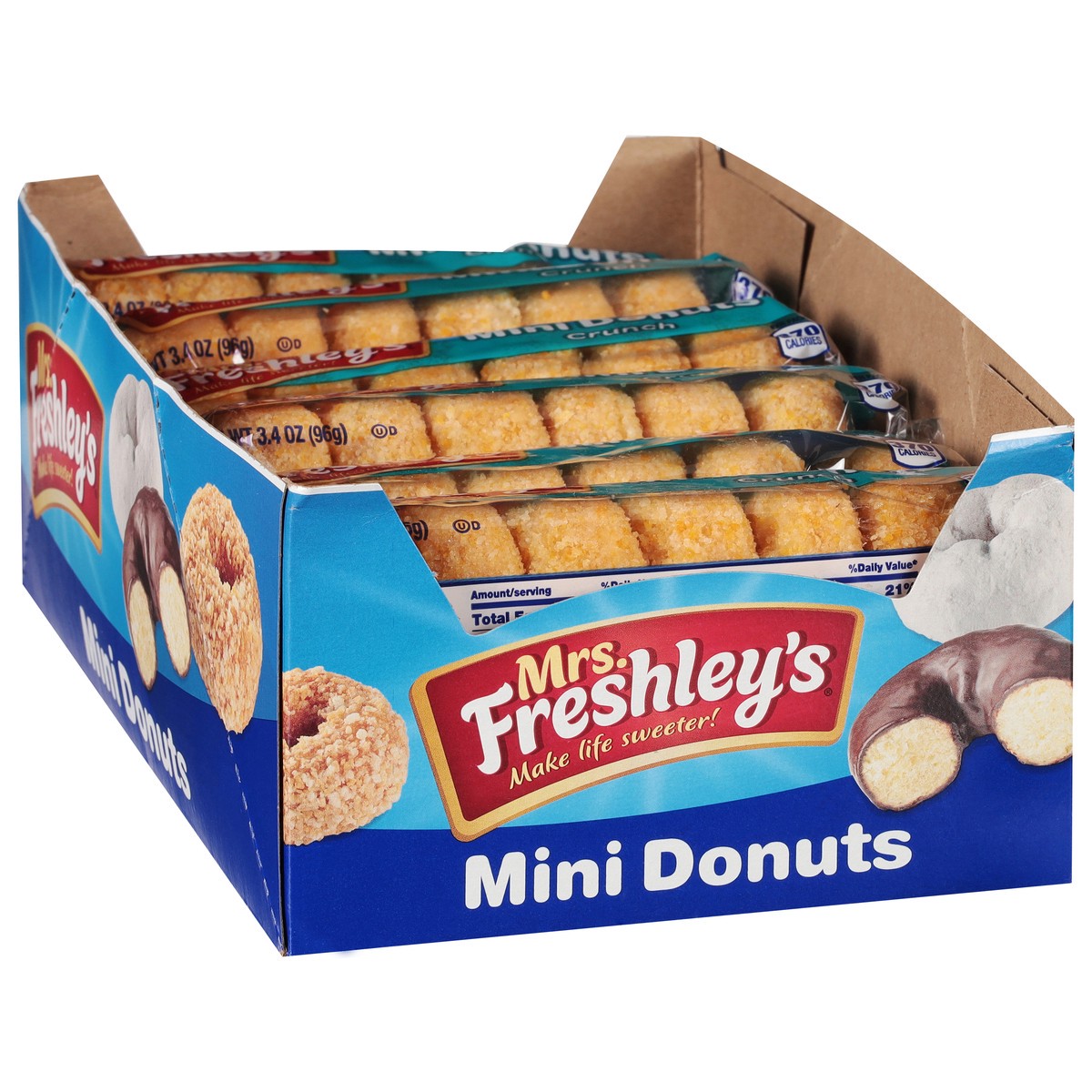 slide 9 of 12, Mrs. Freshley's Crunch Mini Donuts 1 ea, 3.4 oz