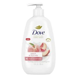 Dove Beauty Advanced Care Hand Wash - Peach & Rice Milk - 12 fl oz