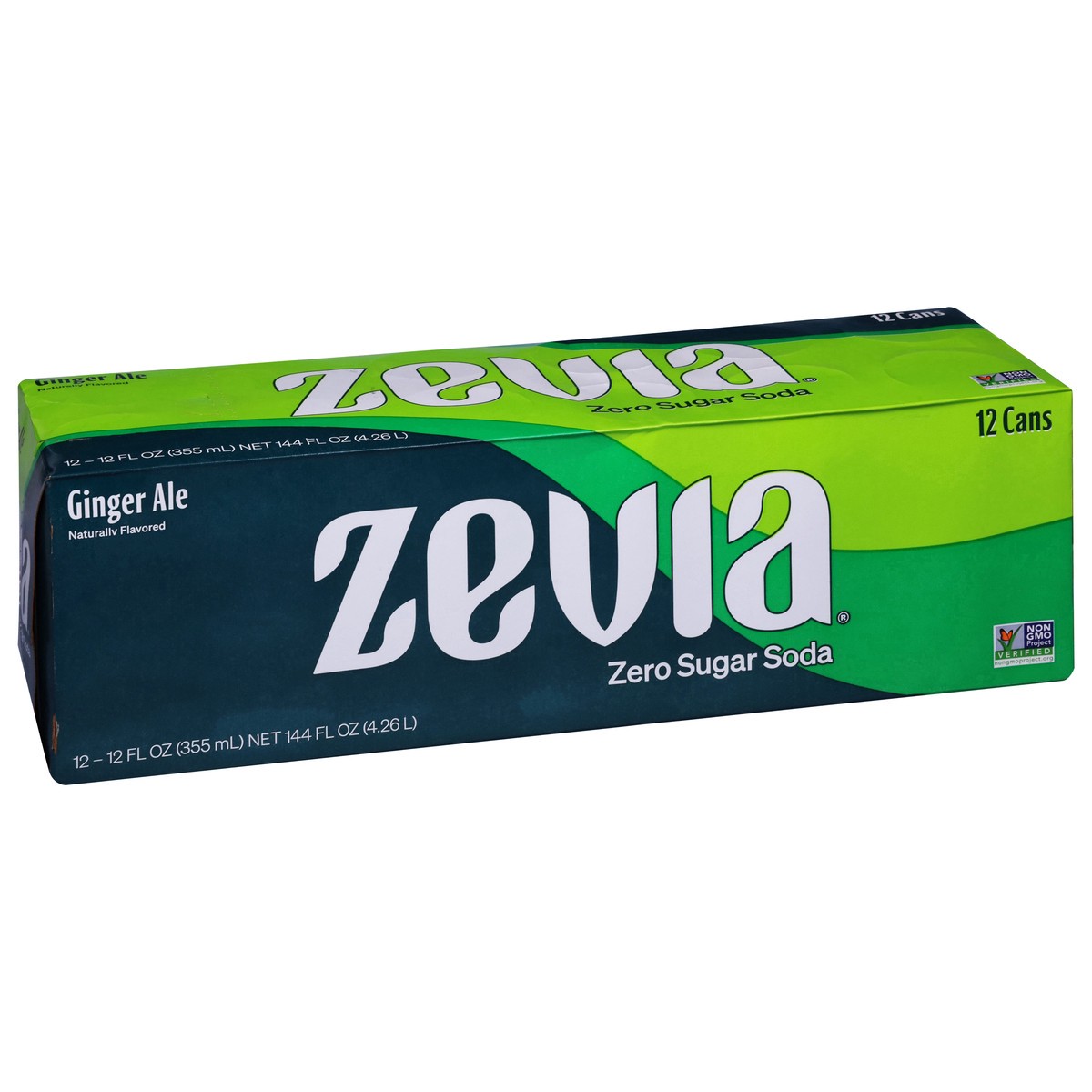 slide 2 of 9, Zevia Ginger Ale Zero Calorie Soda, 144 fl oz