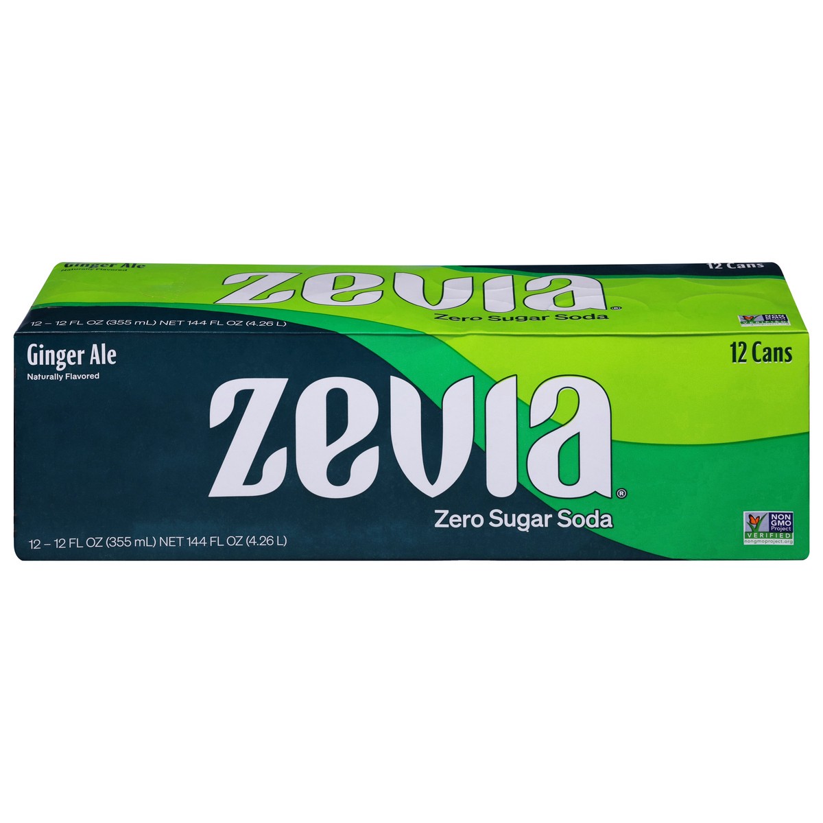 slide 1 of 9, Zevia Ginger Ale Zero Calorie Soda, 144 fl oz