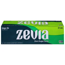 Zevia Ginger Ale Zero Calorie Soda - 144 fl oz