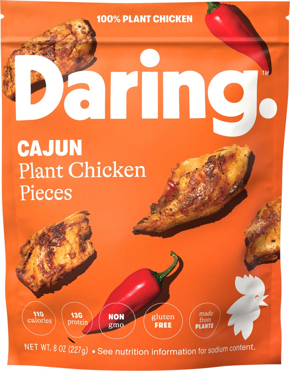 slide 1 of 1, Daring Plant Chicken Pieces, Cajun, 8 oz