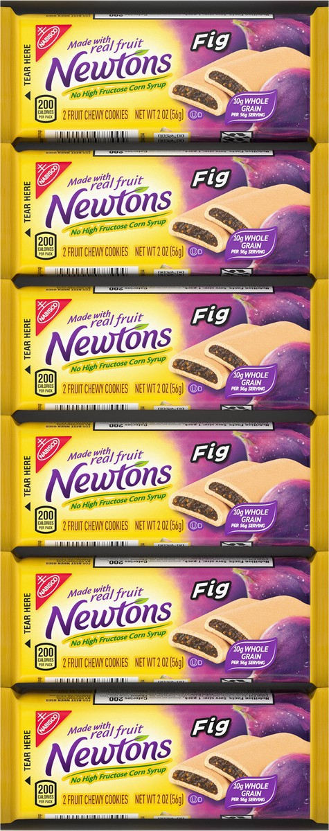slide 2 of 9, Newtons Fig Bars, Soft Fruit Chewy Cookies, 12 Snack Packs (2 Cookies Per Pack), 12 ct; 2 oz