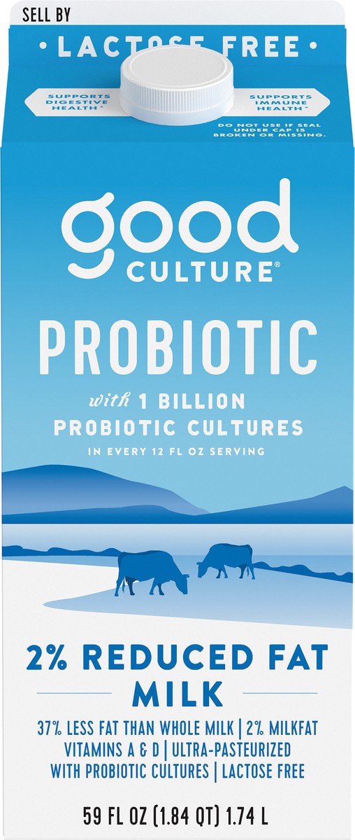 slide 3 of 5, good culture Probiotic 2% Reduced Fat Milk, 59 fl oz