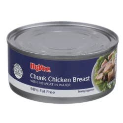 Hy-vee Chunk Chicken Breast With Rib Meat In Water
