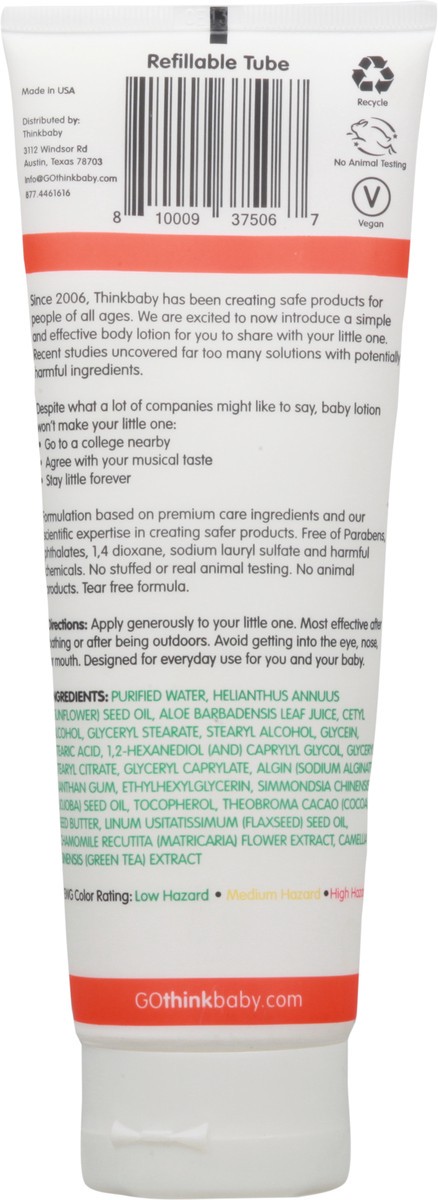 slide 5 of 9, Thinkbaby Daily Skin Hydration Unscented Baby Lotion 8 oz, 8 oz