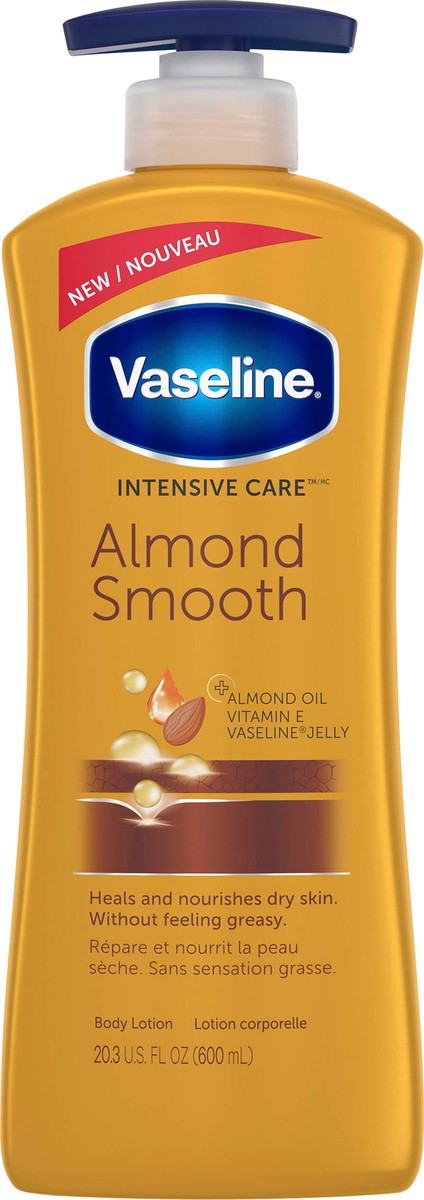 slide 3 of 3, Vaseline Intensive Care hand and body lotion Almond Smooth, 20.3 oz, 20.3 oz