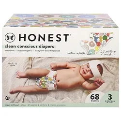 The Honest Co. Honest Club Box Size 3 Cactus Cuties Skulls - 68 CT