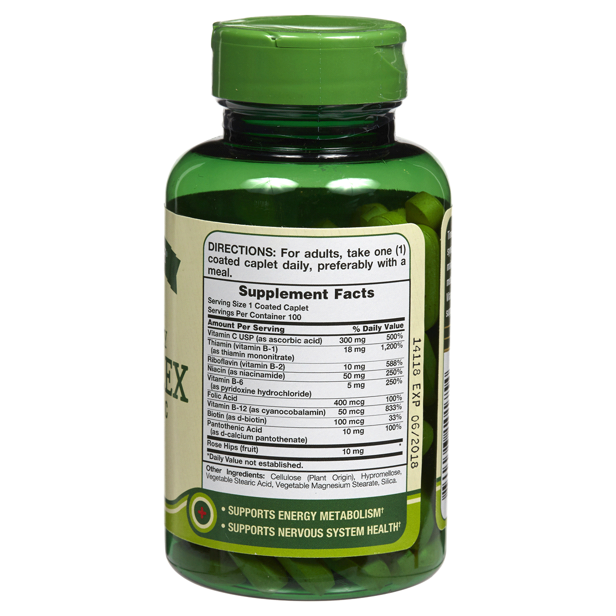 Nature's Truth High Potency Complete B-Complex Coated Caplets Vitamin ...