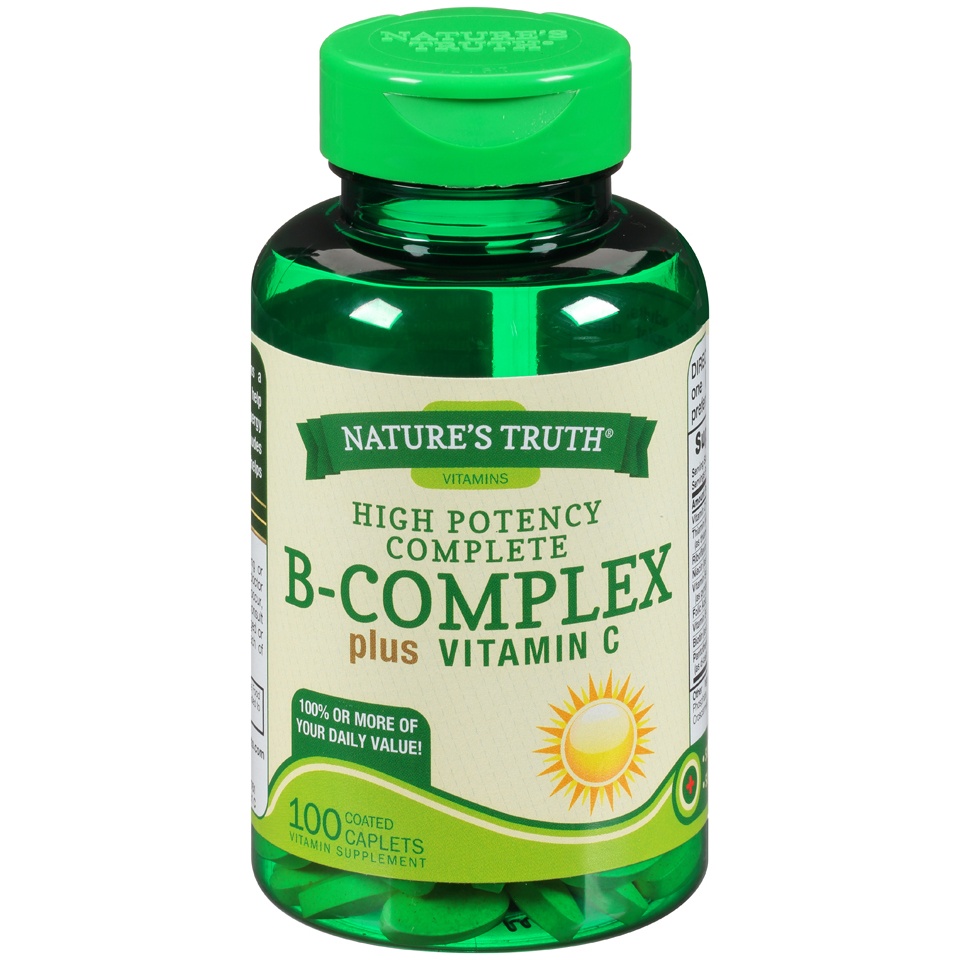 Natures Truth High Potency Complete B Complex Coated Caplets Vitamin