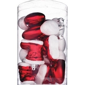slide 1 of 1, CVS Health Red And White Shatterproof Ornaments, 12 ct