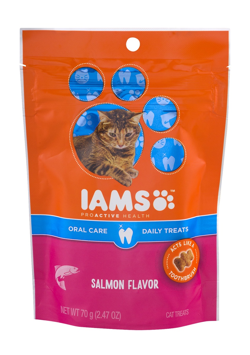 slide 1 of 1, Proactive Health Cat Treats Salmon Flavor, 2.47 oz