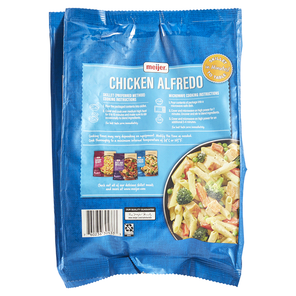 slide 25 of 25, Meijer Chicken Alfredo Skillet Meal, 21 oz
