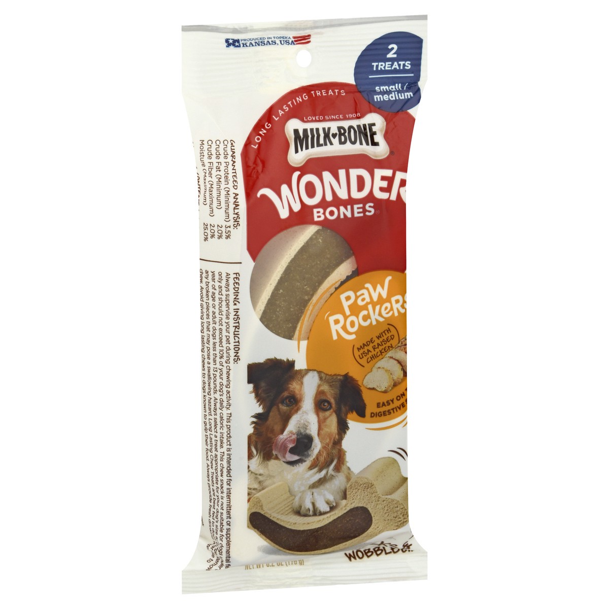 slide 5 of 11, Milk-Bone Milkbone Chicken Wonder Bones Dog Treats 2Ct, 6.2 oz