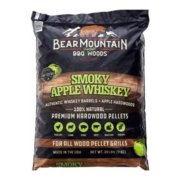 slide 1 of 1, Bear Mountain Smoky Apple Whiskey Hardwood Pellets, 20 lb