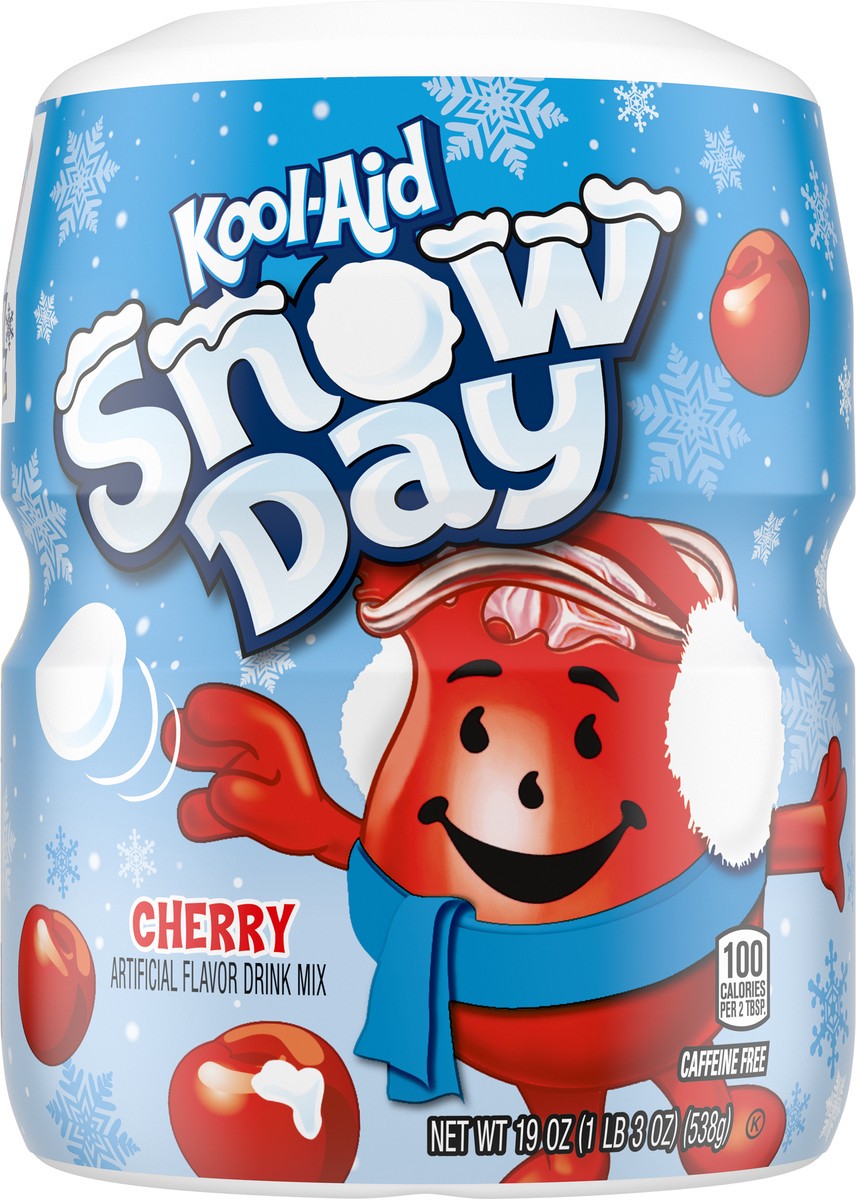 slide 6 of 9, Kool-Aid Sugar-Sweetened Cherry Artificially Flavored Powdered Soft Drink Mix, 19 oz Canister, 19 oz