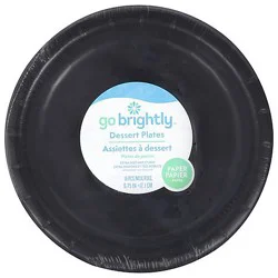 Amscan 6.75 Inch Dessert Plates Black - 16 Count
