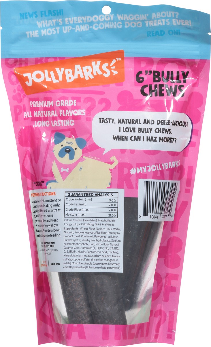slide 13 of 15, JollyBarks 6 Inches Bully Chews 5 ea, 5 ct