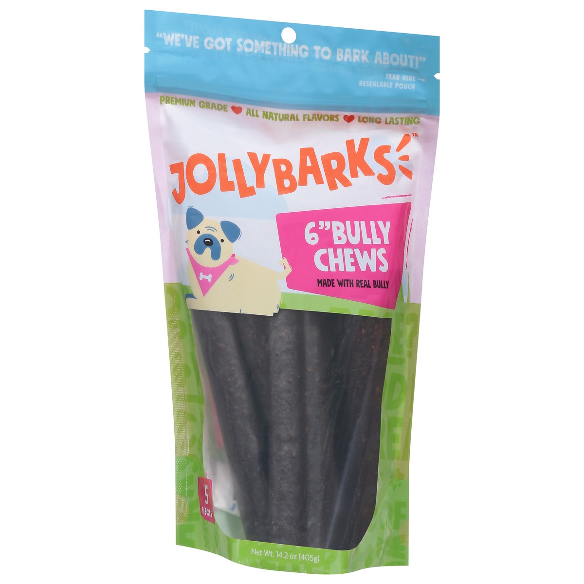 slide 7 of 15, JollyBarks 6 Inches Bully Chews 5 ea, 5 ct