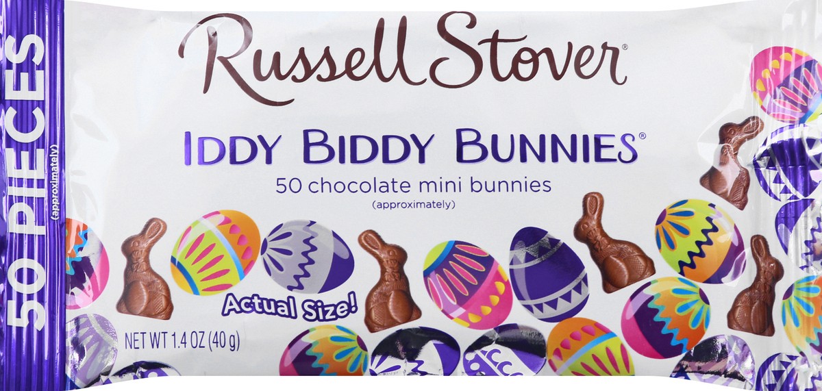 slide 5 of 8, Russell Stover Easter Iddy Biddy Easter Bunnies, 1.4 oz. bag (˜ 50 pieces), 1.4 oz