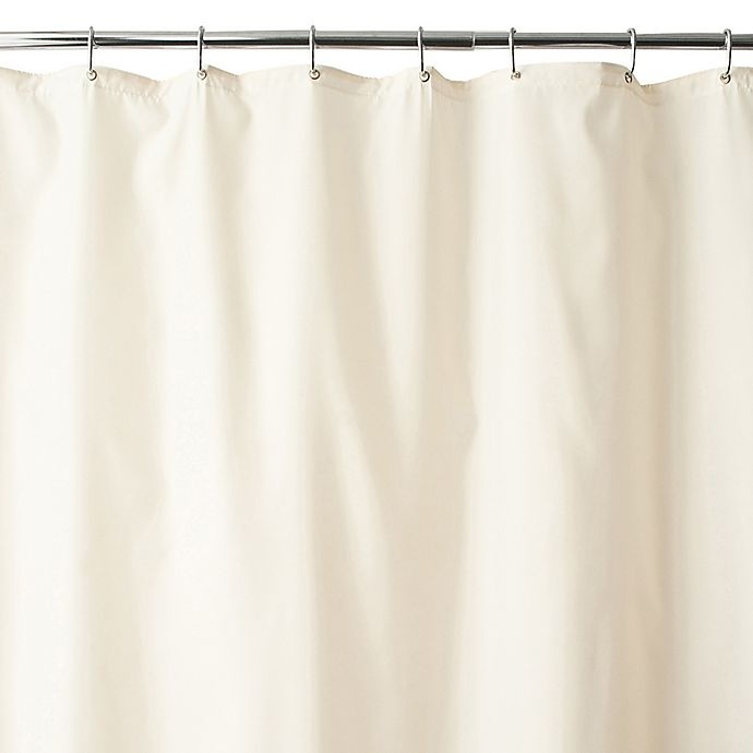 slide 1 of 1, Wamsutta Fabric Shower Curtain Liner with Suction Cups - Ivory, 70 in x 72 in
