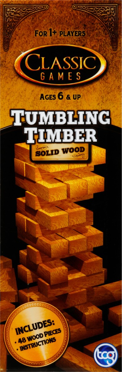 slide 11 of 12, Classic Games Solid Wood Toppling Timber 1 Each, 1 ct
