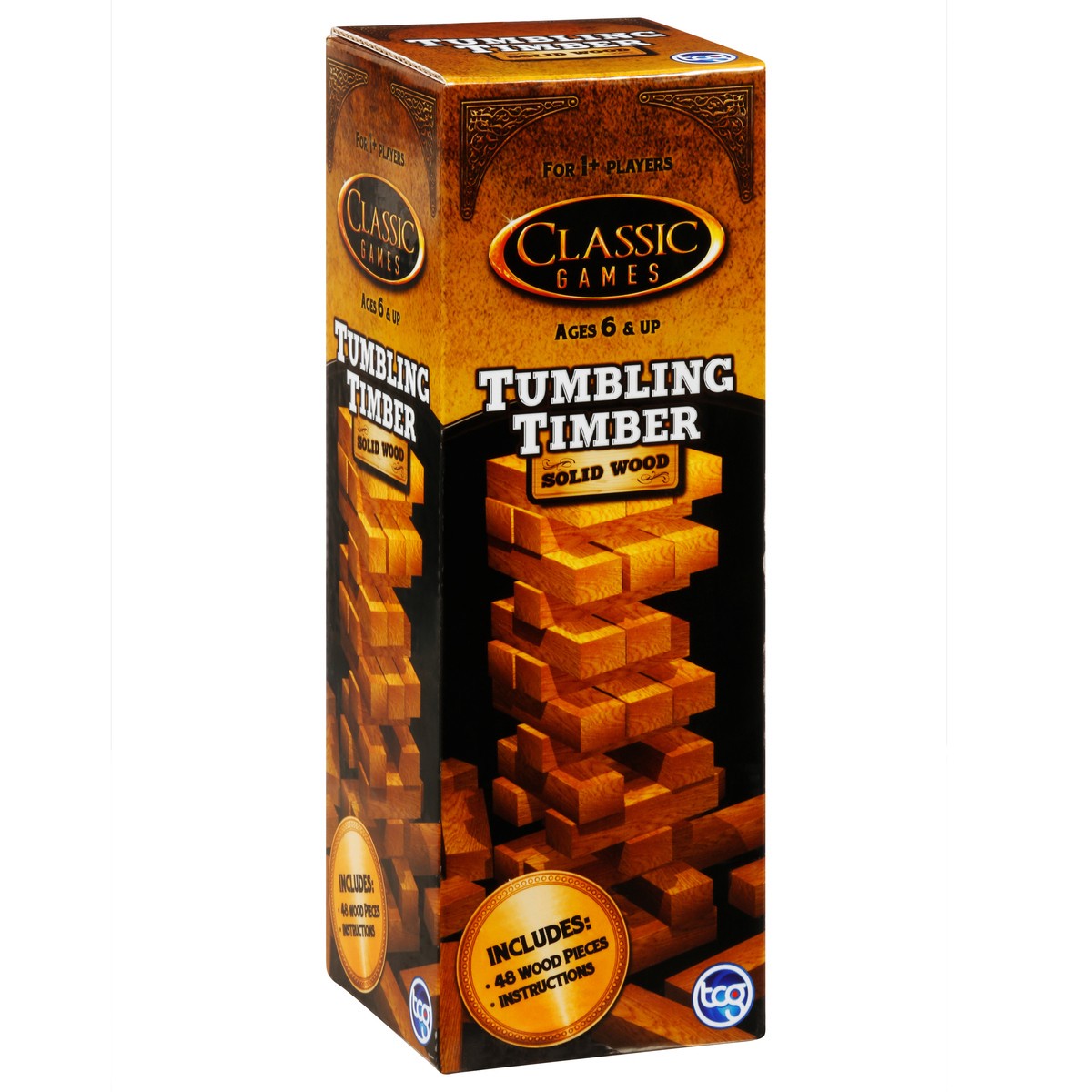 slide 3 of 12, Classic Games Solid Wood Toppling Timber 1 Each, 1 ct