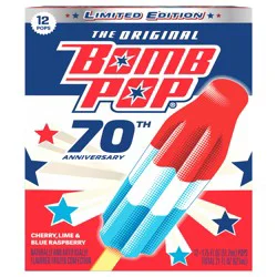 Bomb Pop Original Ice Pop, 12 Pack