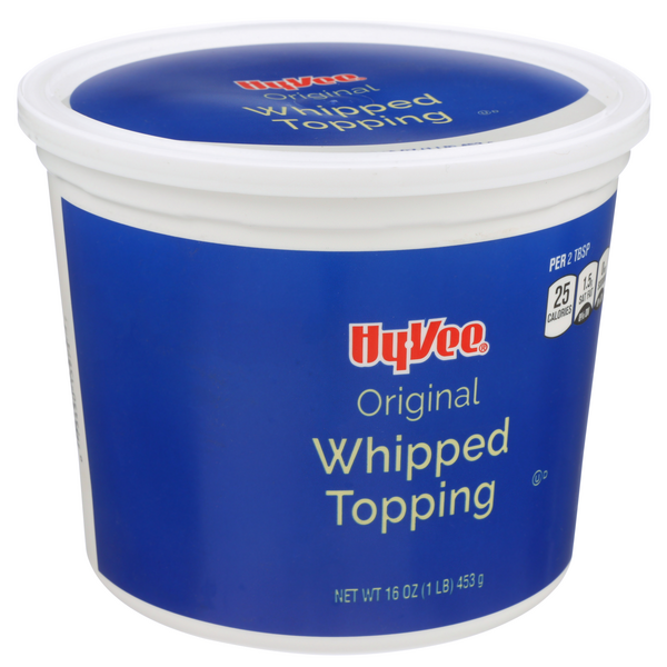 slide 1 of 8, Hy-vee Original Whipped Topping, 16 oz