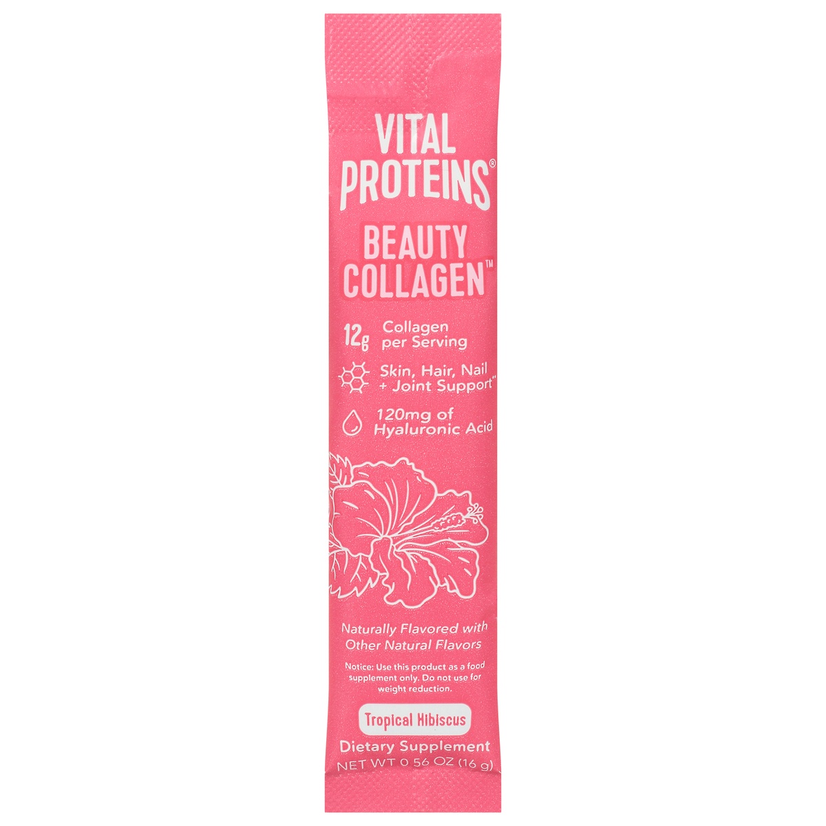 slide 1 of 1, Vital Proteins Tropical Hibiscus Beauty Collagen Single, 1 ct