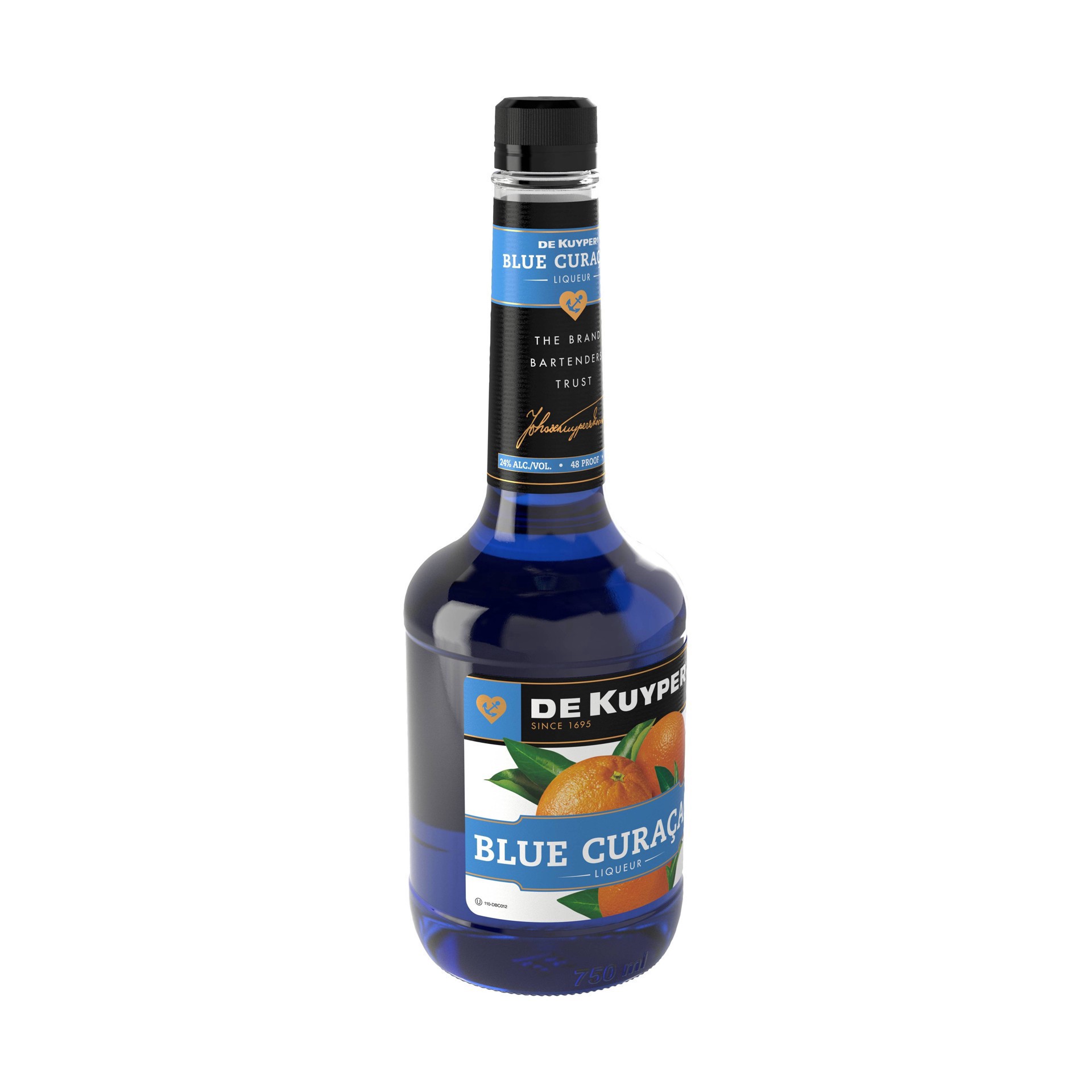 slide 4 of 6, DeKuyper Blue Curacao, 750 ml