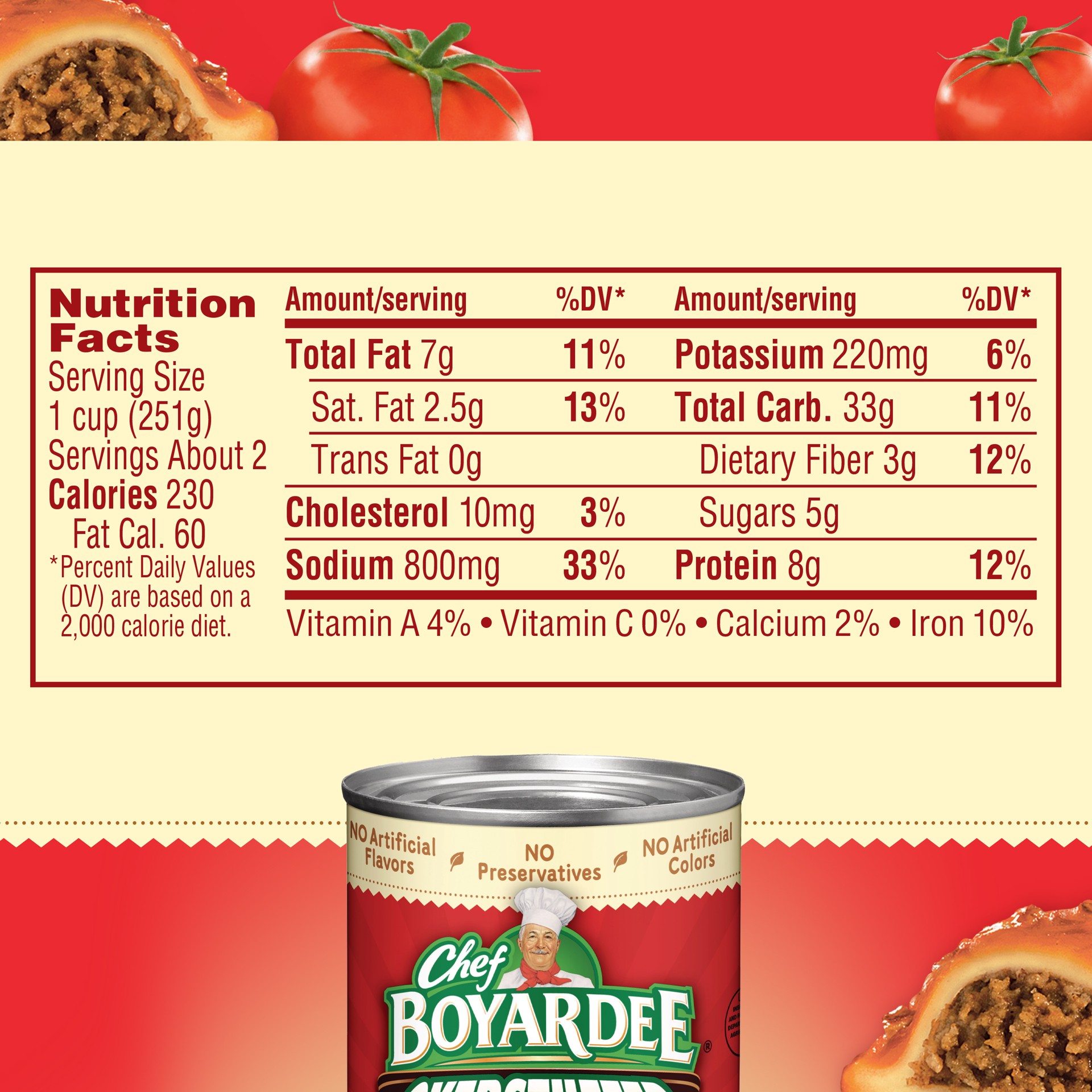 slide 4 of 5, Chef Boyardee Overstuffed Beef Ravioli in Pasta Sauce 15 oz, 15 oz