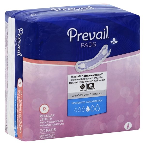 slide 1 of 4, Prevail Pads 20 ea, 20 ct