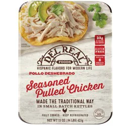 Del Real Foods Seasoned Pulled Chicken