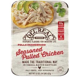 Del Real Foods Seasoned Pulled Chicken
