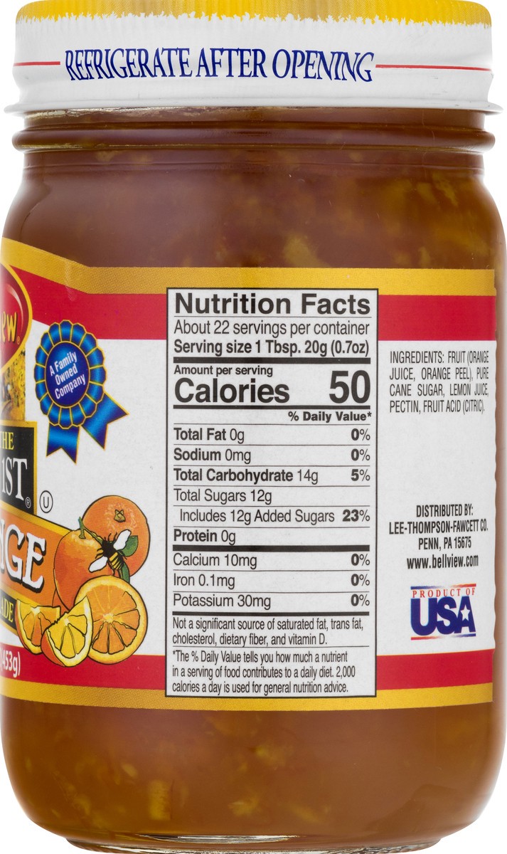 slide 5 of 13, Bell-View Taste The Fruit 1st Orange Marmalade 16 oz, 16 oz