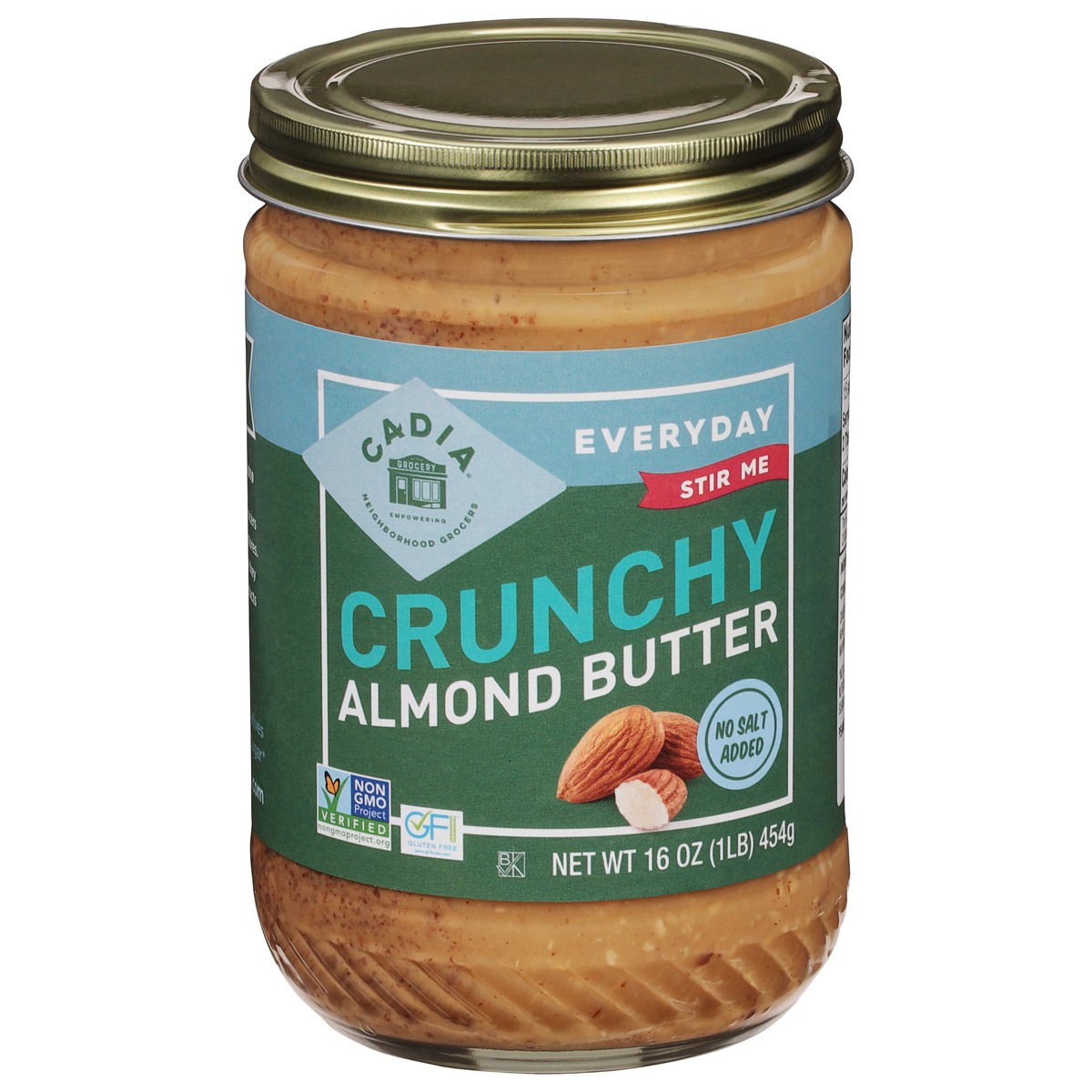 slide 1 of 9, Cadia Crunchy Almond Butter 16 oz, 16 oz