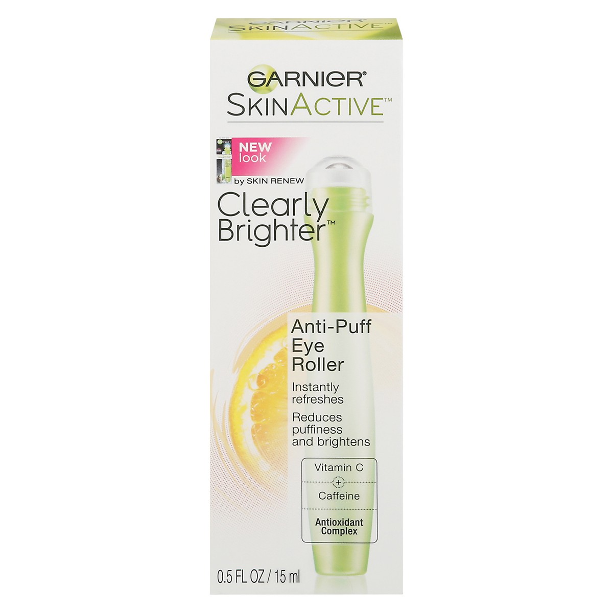 slide 1 of 9, SkinActive Clearly Brighter Anti-Puff Eye Roller 0.5 fl oz, 0.5 fl oz