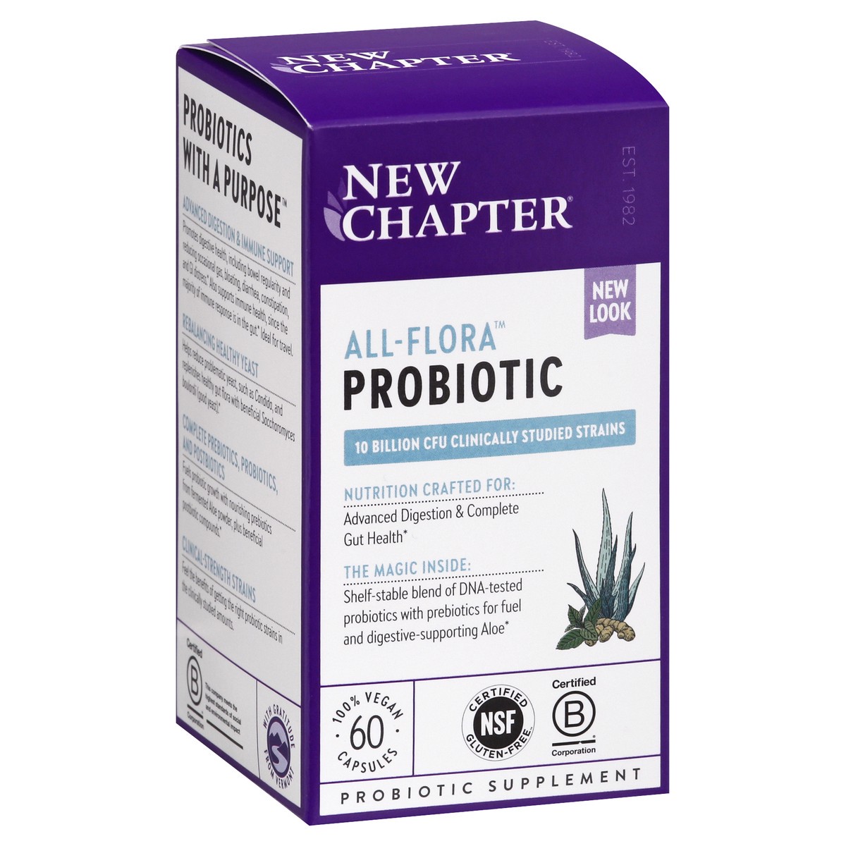 slide 4 of 13, New Chapter Probiotic All Flora, 60 ct