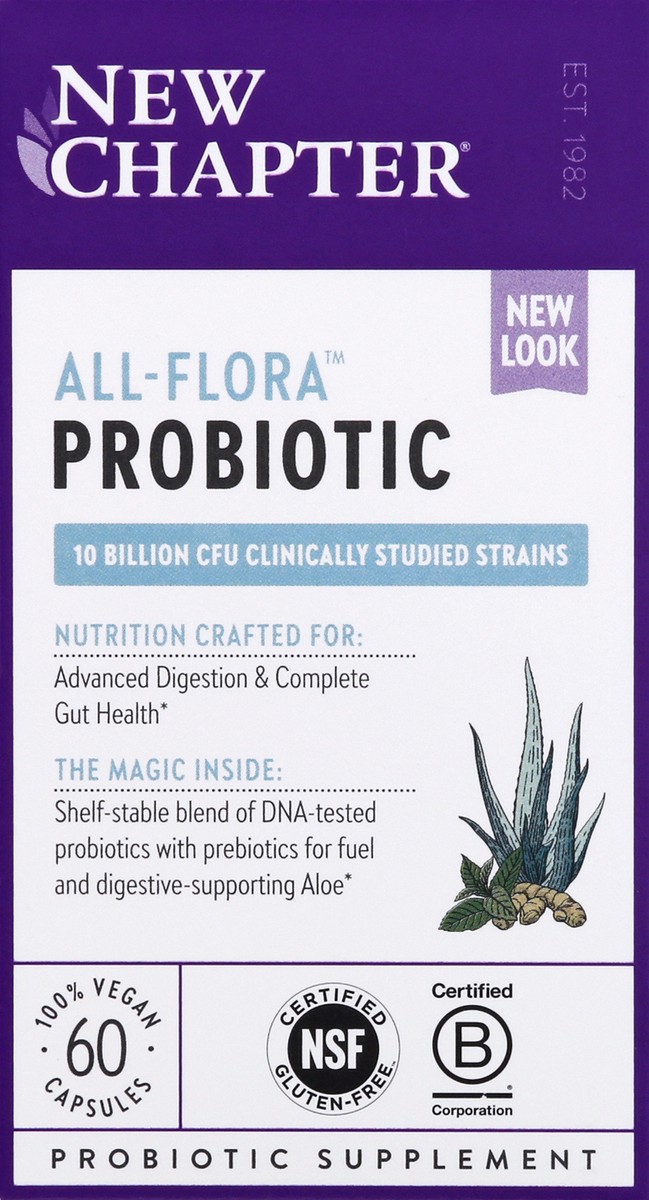 slide 8 of 13, New Chapter Probiotic All Flora, 60 ct