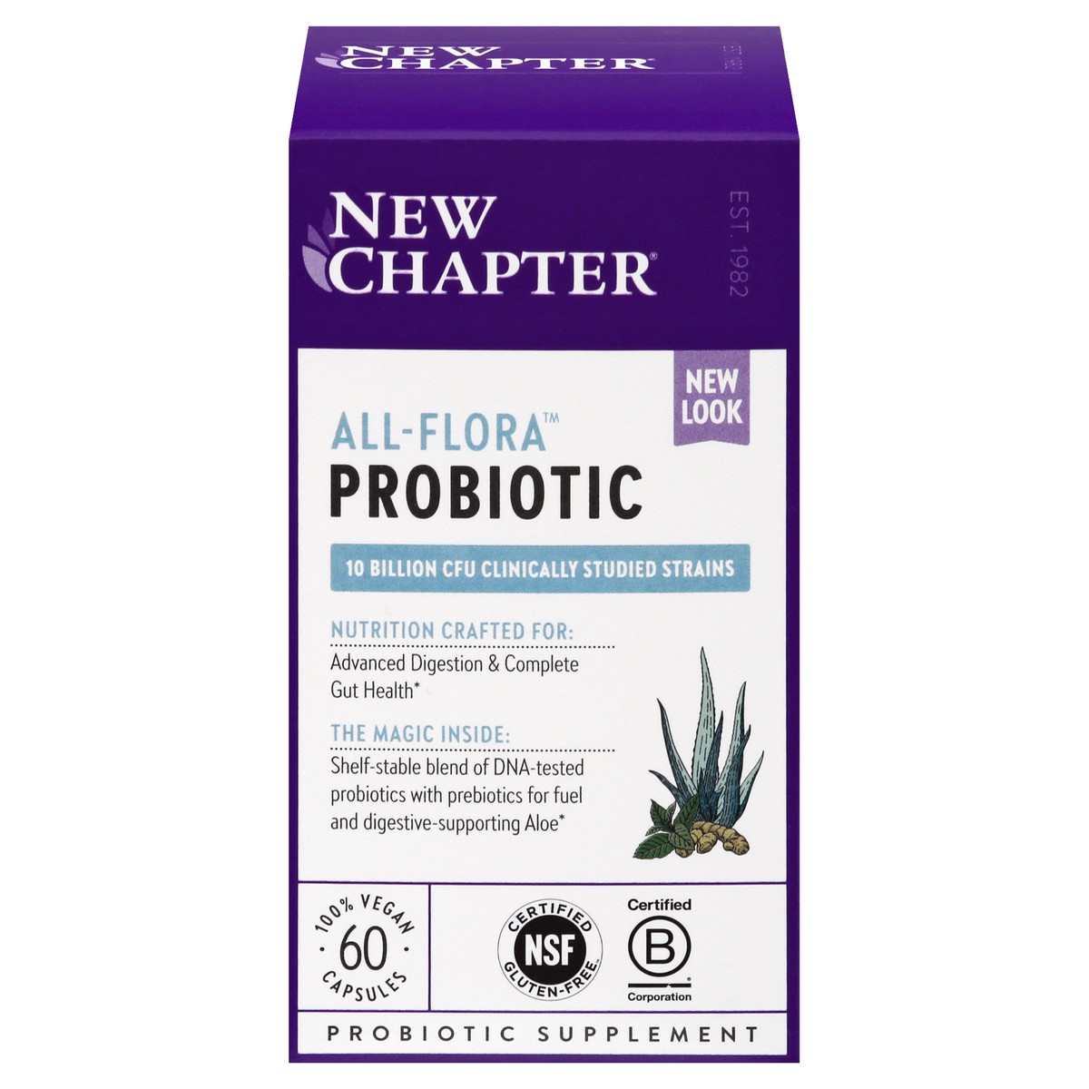 slide 1 of 13, New Chapter Probiotic All Flora, 60 ct